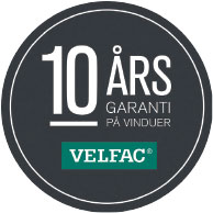 velfac - 10 års garanti